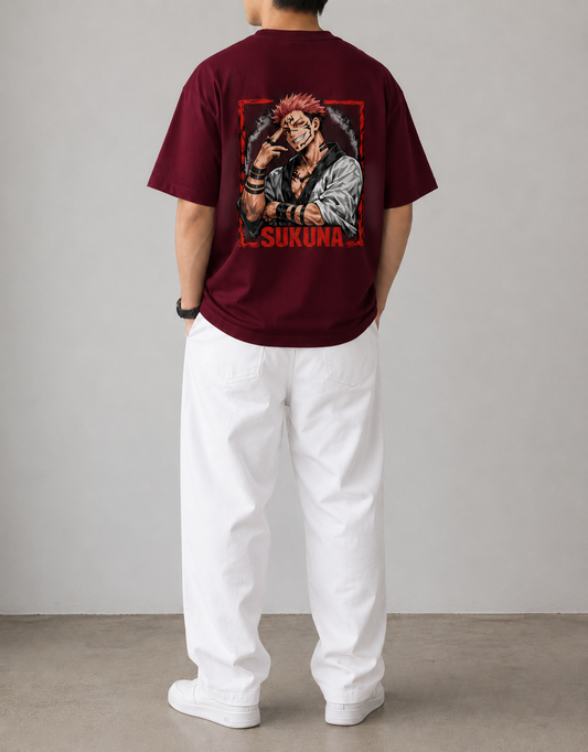 King of Curses Oversized Anime T-Shirt
